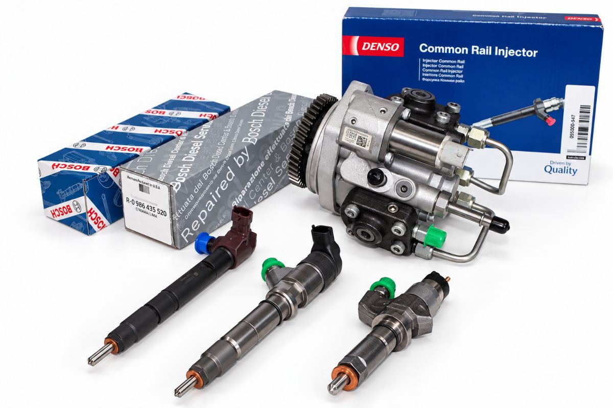 Remanufactured Bosch and Denso common rail injectors and pump for GMC and Chevrolet Duramax